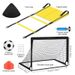 Kids Soccer Training Set - Portable Foldable Goal With Football Net For Indoor & Outdoor Play (Includes Ball & Pump)_desvips.com