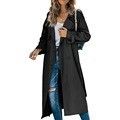 Women's Fashion Casual Long Trench Coat_desvips.com