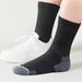 YUEDGE 5 Pairs Bamboo Diabetic Mens Crew Socks, Non-Binding Loose Socks For Women & Men_desvips.com