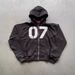 07 Trendy Street Loose Sweatshirt For Men Women, Hip-Hop Sports Zipper Hoodie And Pants Set_desvips.com