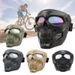 Tactical Motorcycle Goggles For Off-Road Riding – Skull Design, Anti-Fog, Interchangeable Lenses, UV Protection – Unisex For Men & Women_desvips.com