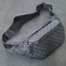New Checkered Chest Sports Cycling Phone Waist Korean Edition Men's Shoulder Casual Fashion Crossbody Bag_desvips.com