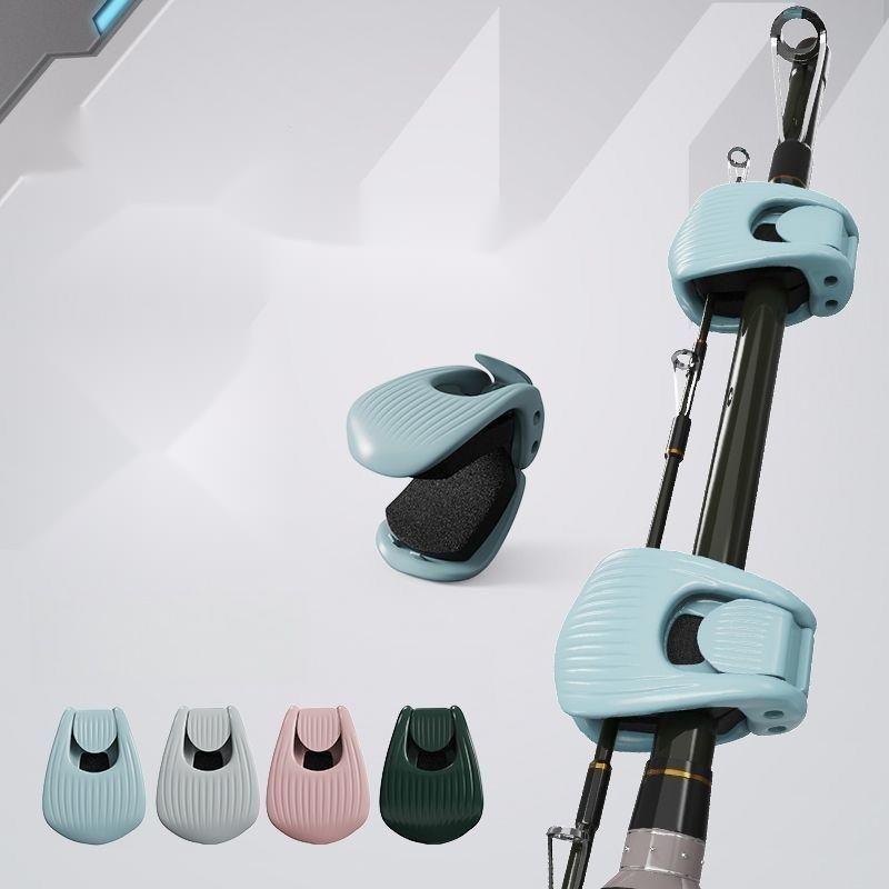 Lure Storage Artifact Multi-Functional Binder Clip Raft Rock Fishing Rod Protective Cover Binding Fixer_desvips.com