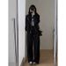 Early Autumn Outfit Set: Tea Style High-End Hoodie Sweatshirt And Wide-Leg Pants Two-Piece Sports Casual Set For Women_desvips.com