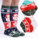 Two Wolves Children's Christmas Ski Thickened Towel Bottom Autumn Winter Cartoon Warm Sports Long Tube Socks_desvips.com