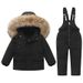 Premium Kids Down Jacket & Snowsuit Set – Warm Winter Coat For Boys & Girls (1-6 Years), 90% White Duck Down, Water-Resistant Polyester_desvips.com