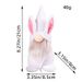 Easter Faceless Doll Decorations, Cute Bunny Figurine Ornaments, Party Atmosphere Props_desvips.com