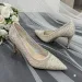 Elegance Fashion Women Pumps Luxury Shinning Rhinestone Mesh Slingbacks Thin High Heels Spring Summer Bridal Wedding_desvips.com