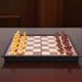 2-in-1 Magnetic Chess And Checkers Foldable Plastic Chessboard With Wood Grain_desvips.com