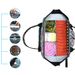 Extra Large Knitting Backpack Waterproof Yarn Organizer With Cashew Flower Print Multi Pocket Crochet Tool Bag For Travel Craft Storage_desvips.com