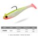 Lead-Wrapped Fish T-Tail Lure 6.5g 12.5g Single Hook Full Swim Layer Sinking Simulation Soft Bait_desvips.com