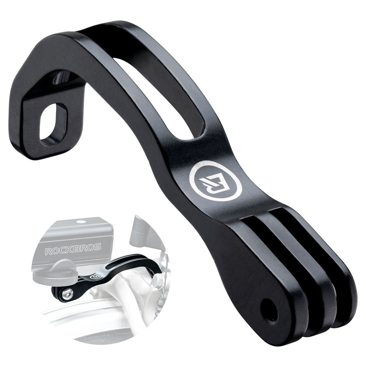 ROCKBROS Bicycle Mount Front Fork Holder For Front Light & GoPro Camera_desvips.com