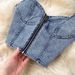 Women's fashion halter tank top high waisted denim skirt_desvips.com