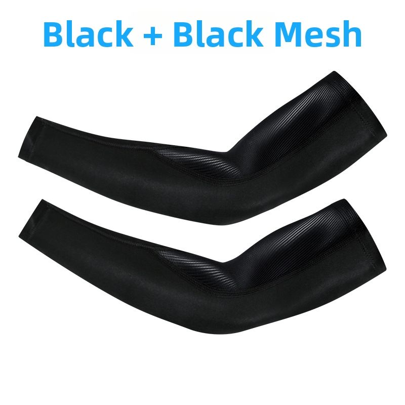 Cycling Ice Silk Arm Sleeves For Men Sun Protection Summer Outdoor UV Protection Running Sports_desvips.com