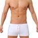 Men's Low-Rise Swim Shorts - Solid Color Contrast Panels With Adjustable Drawstring & Secure Zip (Quick-Dry UPF 50+ & Anti-Slip)_desvips.com