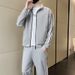 Sports Suit Sweatshirt Cardigan Jacket Spring 2025 New Loose Casual Clothes Men's Autumn Two-Piece Set_desvips.com