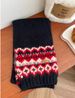 2025 New Korean Style Fair Isle Hat Scarf For Women Winter Warm Fashion Retro Knitted Christmas_desvips.com