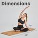 Yoga Mats Natural Rubber Cork Yoga Mat Thick Non Slip Mat Aerobics Fitness Special Yoga Mat Can Be Laser Engraved Logo_desvips.com