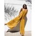 Women's Clothing Sexy V-neck halter loose jumpsuit home casual holiday style jumpsuit woman_desvips.com