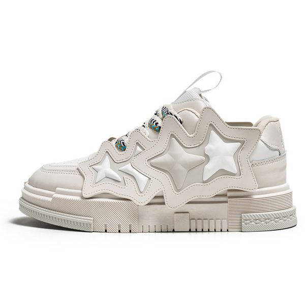 2024 Spring New All Match Niche Low Top Student Skateboard Live Leather Sports Casual Men's Shoes_desvips.com