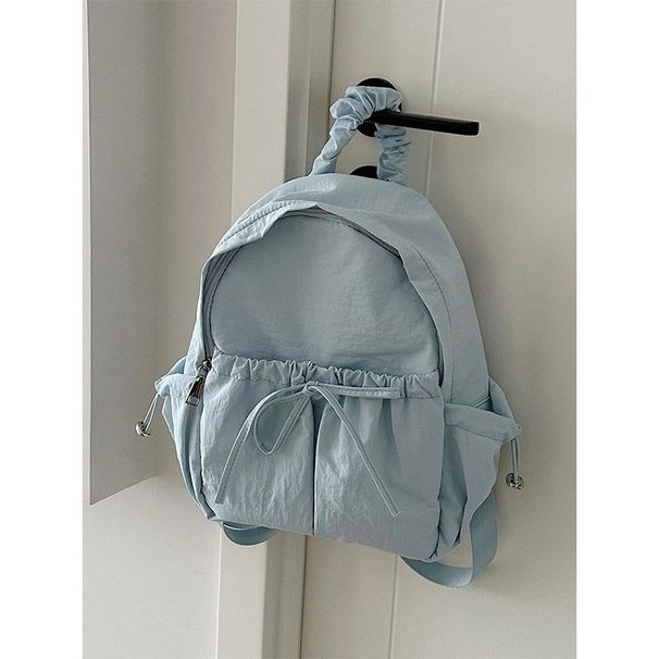 INS South Korea Niche Style Nylon Travel & Outdoor Backpack Portable All-Match Large Capacity Student Schoolbag_desvips.com