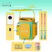 Thickened Transparent EVA Fishing Bucket, Hard Shell Live Fish Container With Rod Holders, Side Pockets & Mesh Lid For Lure And Small Fishing_desvips.com