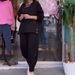 Women's Fashion Solid Color Pullover Loose Casual Sports Pants Suit_desvips.com