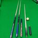 Blue Club Small Head Premium White Wax Mystery, Same Professional Chinese Style Flower Nine Ball Split Snooker Black_desvips.com