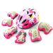 Children's Glow In The Dark Fluorescent Protective Gear Set For Boys And Girls Roller Skating Skateboard Knee Pads Bicycle Balance Bike Helmet_desvips.com