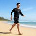 Qianchengyu Adult Swimsuit For Men, Two-piece Set, Sun-protective Long-sleeve Surfing And Snorkeling Suit, Hot Spring_desvips.com