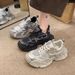 Thick Soled Dad Women's 2024 Summer Autumn New Versatile Breathable Mesh Sports Shoes, Lightweight, Height Increasing_desvips.com