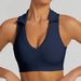 Women's POLO Collar Sports Vest European American Style Backless Running Tennis Outfit Tight Fitting Fitness Top_desvips.com