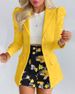 Women's Long Sleeve Blazers Streetwear Flower_desvips.com