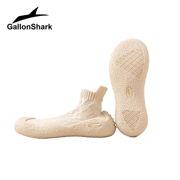 GallonShark Sock Sneaker, Knit Barefoot Shoe Men Women, Breathable Slip-On Footwear For Yoga, Indoor Outdoor_desvips.com