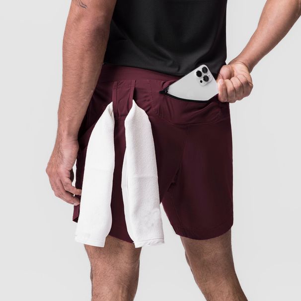 Men's Athletic Shorts - Quick-Dry Woven Workout Shorts With Rear Zipper Pocket - Gym & Training Solid Color Casual Sports Shorts_desvips.com