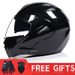Motorcycle motorcycle helmet Male half helmet double lens full helmet run helmet pattern road_desvips.com