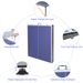 Foldable Table Tennis Table With Net And Bat Set, Suitable For Outdoor/ Indoor Use, Blue Surface, Includes 2 Bats And 3 Balls, Stable 6-leg Design_desvips.com