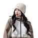 001 Mountaineering Cold For Women 2025 New Autumn Knitted Wool Large Circumference Sichuan West Travel Warm Head Wrap Hat_desvips.com