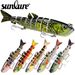 New Lure Fish 13cm 22g Plastic 8-Section Multi-Section Hard Sea Bait Fishing Gear_desvips.com
