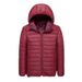 Autumn Winter Solid Color Casual Men's Jacket Hooded Slim Fit Cotton Coat For Middle-Aged And Young Men_desvips.com