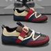 Mens Casual 2025 New Lightweight Breathable Leather Sneakers Suitable Walking Street Fashion Sports Flat Skate Shoes Man_desvips.com