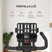 Bici Estática Con Resistencia Regulable Volante De Inercia 8 Kg Pantalla LCD Manillar Y Asiento Ajustable Azul_desvips.com