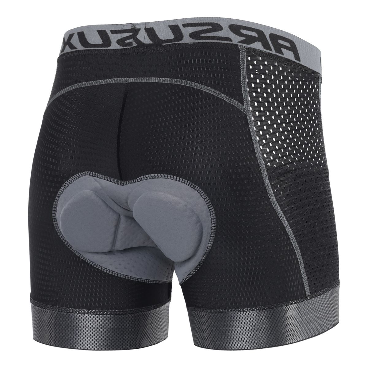 NOKO-ARSUXEO Men's Cycling Underwear Boxer Mesh Dry Breathable Moisture Wicking Shock-absorbing Silicone Seat Cushion_desvips.com