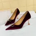 Shoes BIGTREE Woman Pumps Classic Basic Metal Decoration Pointed Toe Quality Ck 7Cm Thin New High Heels Mature Lady_desvips.com
