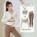 Yoga Clothes For Women Spring Summer 2025 New Long Sleeve Sports Fitness Pilates Training Jacket Top Running Set_desvips.com