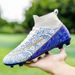 2025 New High-Top Soccer Shoes Men With Long Studs, Suitable For Students And Children, Boys' Professional Training_desvips.com