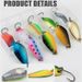 10PCS/Box 2.5g/3.5g/5g Fishing Kit Jig Spoon Lure Bait Set Hard Metal Spinner Wobbler Spoon Trout Bass Fishing Lure Spoon Bait_desvips.com
