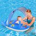 Inflatable Baby Sunshade Seat Ring With Sunshade Swimming Pool Water Lying Circle Swimming Swimming Circle_desvips.com