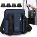 Trendy Men's Practical Shoulder Vertical Style For Work And Commuting, Solid Color, Simple Crossbody Bag, Multi-layer_desvips.com