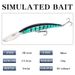 Lure Bait Long Tongue Minnow Diving 15.3cm16g Simulation Ring Bead Bait Freshwater Sea Fishing Perch Bait_desvips.com